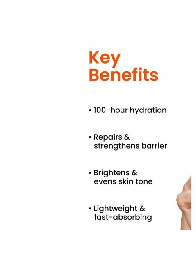 Foxtale Nourishing Ceramide Face Moisturizer - (Pack of 3) with Niacinamide for 100 Hr Hydration, Lightweight & Non-Sticky, For Soft & Glowing Skin, Men & Women, All Skin Types 100ml*3 - Image 3